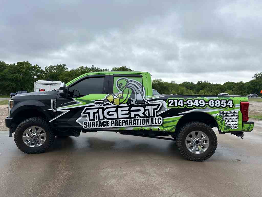 Full Vehicle Wrap Ford F-Series, Tiger 1 Surface Preparation, Surface Preparation - Mansfield TX