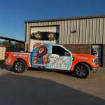 Full vehicle wrap for NewRise Heating & Cooling on a Ford F-150 by 1st Class Graphics in Mansfield, TX